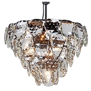 Подвесной светильник Vitaluce V5335 V5335-1/10 цвет плафона/подвески Прозрачный, цвет арматуры Черный