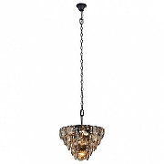 Подвесной светильник Vitaluce V5335 V5336-1/10 цвет плафона/подвески Светло-серый, цвет арматуры Черный-1