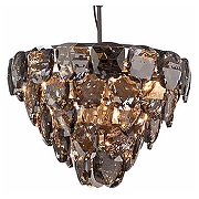 Подвесной светильник Vitaluce V5335 V5337-1/10 цвет плафона/подвески Светло-серый, цвет арматуры Черный