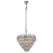 Подвесной светильник Vitaluce V5340 V5340-9/10 цвет плафона/подвески Прозрачный, цвет арматуры Никель