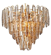 Подвесной светильник Vitaluce V5349 V5349-8/6+3+3+1 цвет плафона/подвески Светло-серый, цвет арматуры Золото