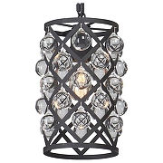 Подвесной светильник Vitaluce V5351 V5351-1/1 цвет плафона/подвески Прозрачный, Хром, цвет арматуры Черный