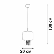 Подвесной светильник Vitaluce V5810 V5810-0/1S цвет плафона/подвески Белый, Прозрачный, цвет арматуры Белый-3