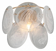 Накладной светильник Vitaluce V5828 V5828-8/1A цвет плафона/подвески Белый, цвет арматуры Золото