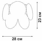 Накладной светильник Vitaluce V5828 V5828-8/1A цвет плафона/подвески Белый, цвет арматуры Золото-5