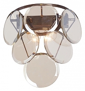 Накладной светильник Vitaluce V5849 V5849-7/2A цвет плафона/подвески Коньячный, цвет арматуры Бронза