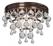 Накладной светильник Vitaluce 5865 V5865-7/2A цвет плафона/подвески Прозрачный, цвет арматуры Бронза