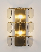 Накладной светильник Moderli Komo V7081-2W цвет плафона/подвески Серый, цвет арматуры Латунь-3