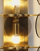 Накладной светильник Moderli Komo V7081-2W цвет плафона/подвески Серый, цвет арматуры Латунь-8