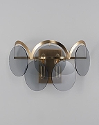 Накладной светильник Moderli Komo V7083-2W цвет плафона/подвески Серый, цвет арматуры Латунь-2