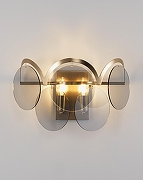 Накладной светильник Moderli Komo V7083-2W цвет плафона/подвески Серый, цвет арматуры Латунь-3