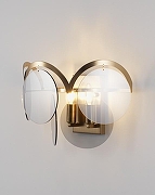 Накладной светильник Moderli Komo V7083-2W цвет плафона/подвески Серый, цвет арматуры Латунь-4