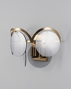 Накладной светильник Moderli Komo V7083-2W цвет плафона/подвески Серый, цвет арматуры Латунь-5