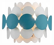 Накладной светильник Moderli Enya V8001-2W цвет плафона/подвески Белый, Голубой, цвет арматуры Белый-1