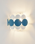 Накладной светильник Moderli Enya V8001-2W цвет плафона/подвески Белый, Голубой, цвет арматуры Белый-4