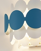 Накладной светильник Moderli Enya V8001-2W цвет плафона/подвески Белый, Голубой, цвет арматуры Белый-7