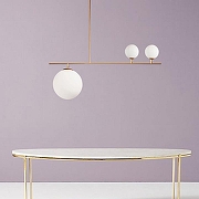 Светильник на штанге Imperiumloft VASTY VASTY01 цвет плафона/подвески Белый, цвет арматуры Золото-2