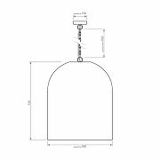 Подвесной светильник Covali VH-28178 цвет плафона/подвески Бежевый, цвет арматуры Бежевый-9