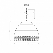 Подвесной светильник Covali VH-28371 цвет плафона/подвески Бежевый, цвет арматуры Бежевый-8
