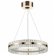 Подвесной светильник Vele Luce Faccia VL1694P01 цвет плафона/подвески Прозрачный, цвет арматуры Золото