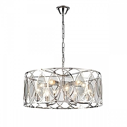 Подвесной светильник Vele Luce Angela VL3153P10 цвет плафона/подвески Светло-серый, цвет арматуры Хром-1