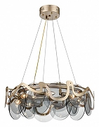 Подвесной светильник Vele Luce Melodia VL3294P08 цвет плафона/подвески Дымчатый, цвет арматуры Шампань-1