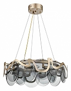 Подвесной светильник Vele Luce Melodia VL3294P08 цвет плафона/подвески Дымчатый, цвет арматуры Шампань-2