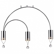 Подвесной светильник Vele Luce Pioggia VL4283P03 цвет плафона/подвески Прозрачный, Хром, цвет арматуры Хром