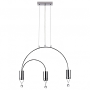 Подвесной светильник Vele Luce Pioggia VL4283P03 цвет плафона/подвески Прозрачный, Хром, цвет арматуры Хром-2