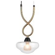 Подвесной светильник Vele Luce Janice VL5444P01 цвет плафона/подвески Прозрачный, цвет арматуры Золото, Черный