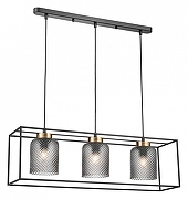 Подвесной светильник Vele Luce Morrison VL5472P03 цвет плафона/подвески Светло-серый, цвет арматуры Золото, Черный-1