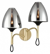 Бра Vele Luce Oro VL5654W22 цвет плафона/подвески Светло-серый, цвет арматуры Черный, Бежевый-1