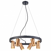 Подвесной светильник Vele Luce Moto VL5784P06 цвет плафона/подвески Золото, цвет арматуры Черный-2