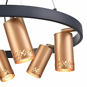 Подвесной светильник Vele Luce Moto VL5784P06 цвет плафона/подвески Золото, цвет арматуры Черный-4