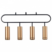 Подвесной светильник Vele Luce Brio VL5794P04 цвет плафона/подвески Золото, цвет арматуры Черный