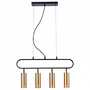 Подвесной светильник Vele Luce Brio VL5794P04 цвет плафона/подвески Золото, цвет арматуры Черный-2