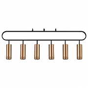 Подвесной светильник Vele Luce Brio VL5794P06 цвет плафона/подвески Золото, цвет арматуры Черный