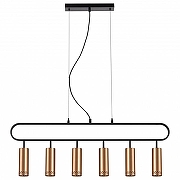 Подвесной светильник Vele Luce Brio VL5794P06 цвет плафона/подвески Золото, цвет арматуры Черный-2