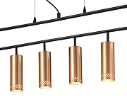 Подвесной светильник Vele Luce Brio VL5794P06 цвет плафона/подвески Золото, цвет арматуры Черный-4