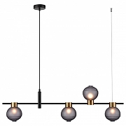 Подвесной светильник Vele Luce Capriccio VL5882P04 цвет плафона/подвески Светло-серый, цвет арматуры Черный-2