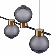 Подвесной светильник Vele Luce Capriccio VL5882P04 цвет плафона/подвески Светло-серый, цвет арматуры Черный-3