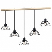 Подвесной светильник Vele Luce Formula VL6482P05 цвет плафона/подвески Черный, цвет арматуры Черный