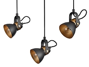 Подвесной светильник Vele Luce Vulcano VL6544P04 цвет плафона/подвески Черный, цвет арматуры Черный-2