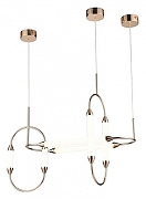 Подвесной светильник Vele Luce Capsula VL7294P03 цвет плафона/подвески Белый, цвет арматуры Золото-1