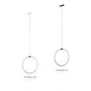 Подвесной светильник Vitaluce VT0200047 VT0200047-01 цвет плафона/подвески Белый, цвет арматуры Черный-3