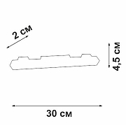 Встраиваемый светильник Vitaluce VT0200058 VT0200058-01 цвет плафона/подвески Белый, Черный, цвет арматуры Черный-1