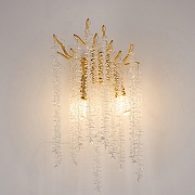 Накладной светильник iLamp Savage W8813-2 GD цвет плафона/подвески Прозрачный, цвет арматуры Золото-1