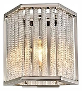 Накладной светильник iLamp Rich W9509-1 NIC цвет плафона/подвески Прозрачный, цвет арматуры Никель