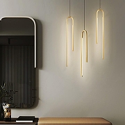 Подвесной светильник Imperiumloft WIKI wiki01 цвет плафона/подвески Белый, цвет арматуры Латунь-10