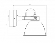 Бра Covali WL-30227 цвет плафона/подвески Черный, цвет арматуры Черный-8